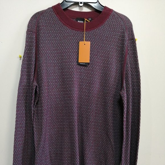 BNWT Hugo Boss Men´s Sweater Burgundy Size Small,All Products : American Fashion Style Bags On Sale